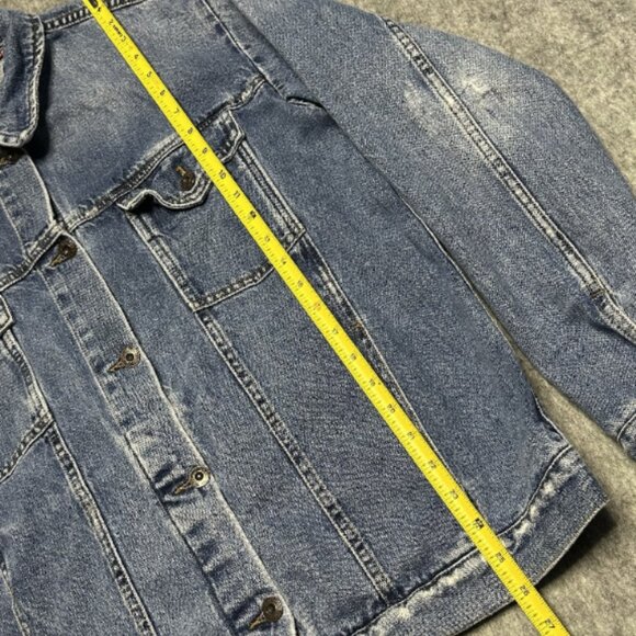 Free People We the Free Women’s Denim Jacket Indigo Blue 100% COTTON - Size M - Picture 11 of 14